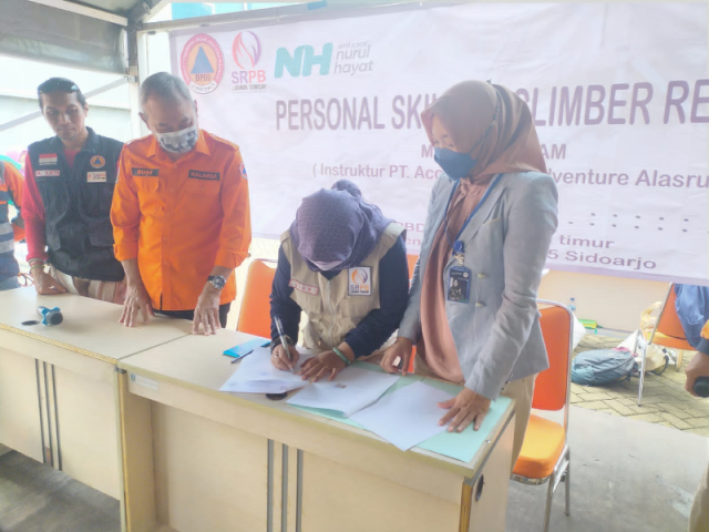 Penandatanganan MOU Poltekkes Kerta Cendekia bermitra dg SRPB Jatim dan Kegiatan Pelatihan Climber R